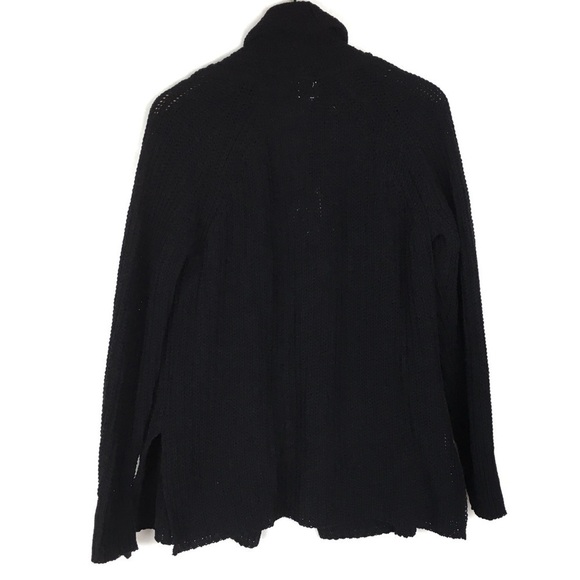 A NEW DAY Cardigan Sweater Solid Black Minimalist Capsule Wardrobe Size XXL NWT - Picture 3 of 11
